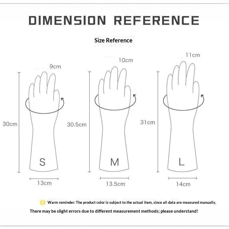 5Pairs Waterproof Silicone Household Gloves Non Slip Design Lovely Prints For Kitchen Dishwashing Daily House Chores