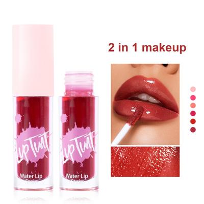 Lip Stain Tint Formula Feuchtigkeitsspendender flüssiger Lippenstift für Wangen und Augen