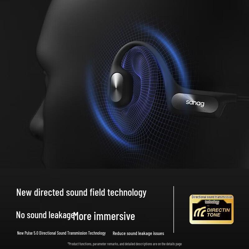 SANAG A50S Open-Ear Bone Conduction Sports Earbuds