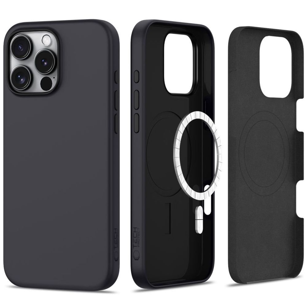 Tech-Protect Silicone Magsafe Iphone 16 Pro Matte Black