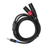 3pin XLR Male 3.5mm Male To Dual 2 XLR Male Plug Male To Dual XLR Connector  Audio Equipment