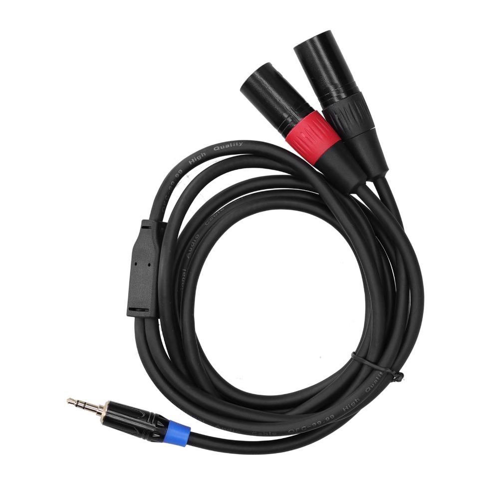 3pin XLR Male 3.5mm Male To Dual 2 XLR Male Plug Male To Dual XLR Connector  Audio Equipment