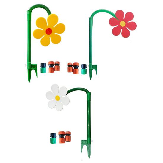 Dancing Flower Lawn Sprinkler Crazy Daisy Water Sprinkler 360-Degree Rotating Dancing Sunflower Sprinkler for Yard Garden Watering Dogs Kids