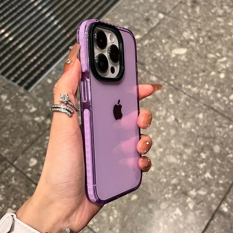 Luxury Transparent Phone Case For For Iphone 11 12 13 14 15 16 17 Pro Max Plus Air Clear Bumper Back Cases Cover