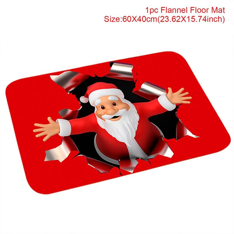 Christmas Carpet Santa Claus Mats Merry Christmas Decor For Home 2025 Living Room Children Bedroom Navidad Happy New Year Gifts