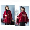 Tassel Embroidery Scarf Imitation Mink Fur Long Fringed Shawl  Wedding Party Evening Dresses