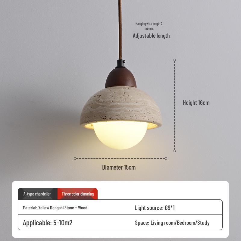 Wabi-Sabi Zen Pendant Light: Retro & Artistic Design for Restaurants, Living Rooms, and Bedrooms