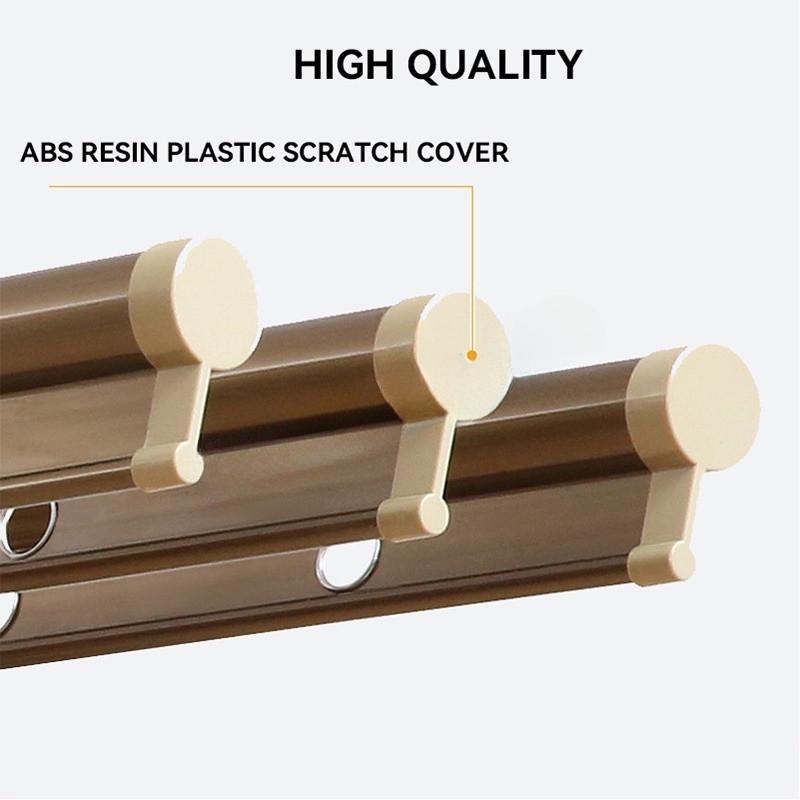 Balcony Retractable Laundry Rack Aluminum Alloy Thickened Laundry Drying Rack Outdoor Push-pull Flodable Clothes Rod