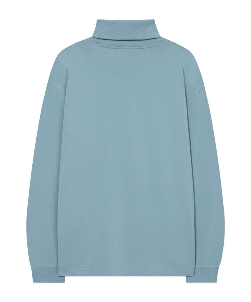 COVERNAT Sorona Layered Turtleneck Long Sleeve Dusty Blue