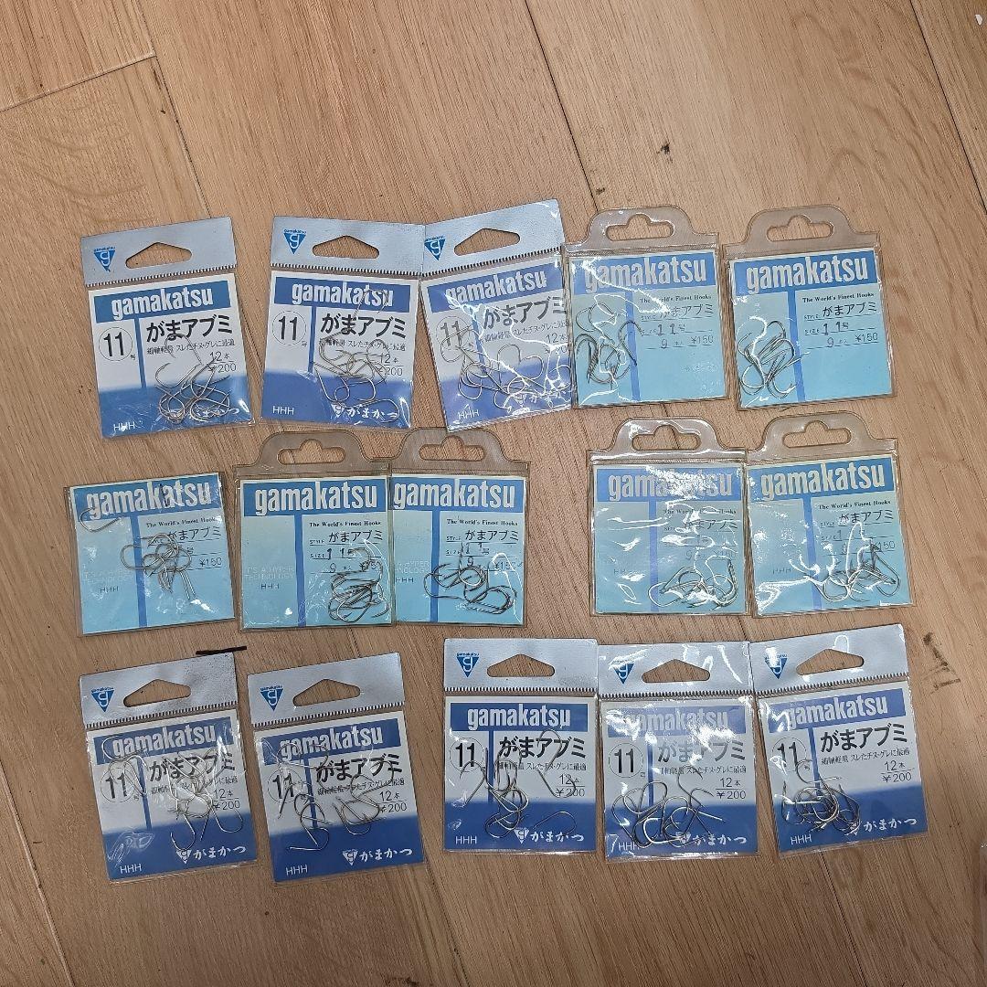 Used Gamakatsu Gamaabumi No. 11 Fishhook 15 Pack Set