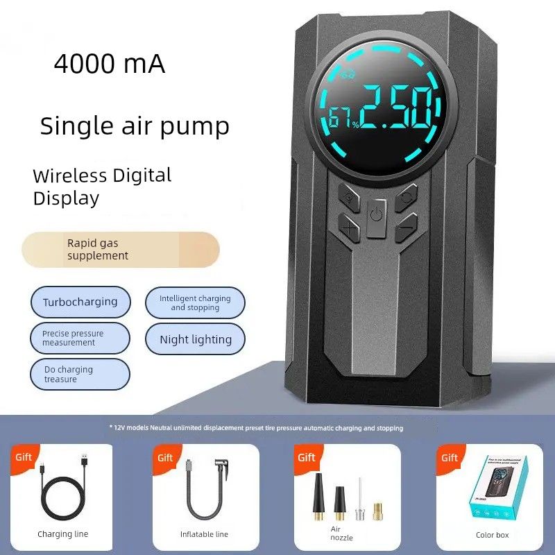 Vehicle Air Pump Wireless Car Electric Car Bicycle Motorcycle Air Pump
