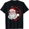 I Love A Man With A Beard Santa Claus Xmas Christmas T-Shirt