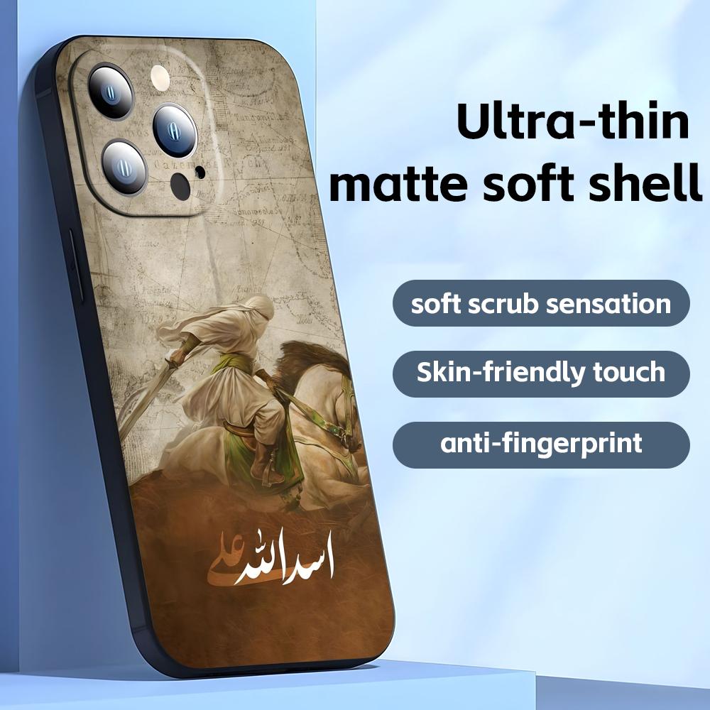 

Imam Hussain Shia Ali Phone Case For iPhone17 16 16e 15 14 13 12 11 Plus Mini Pro Max Soft black Shockproof Cover iPhone 16 Plus