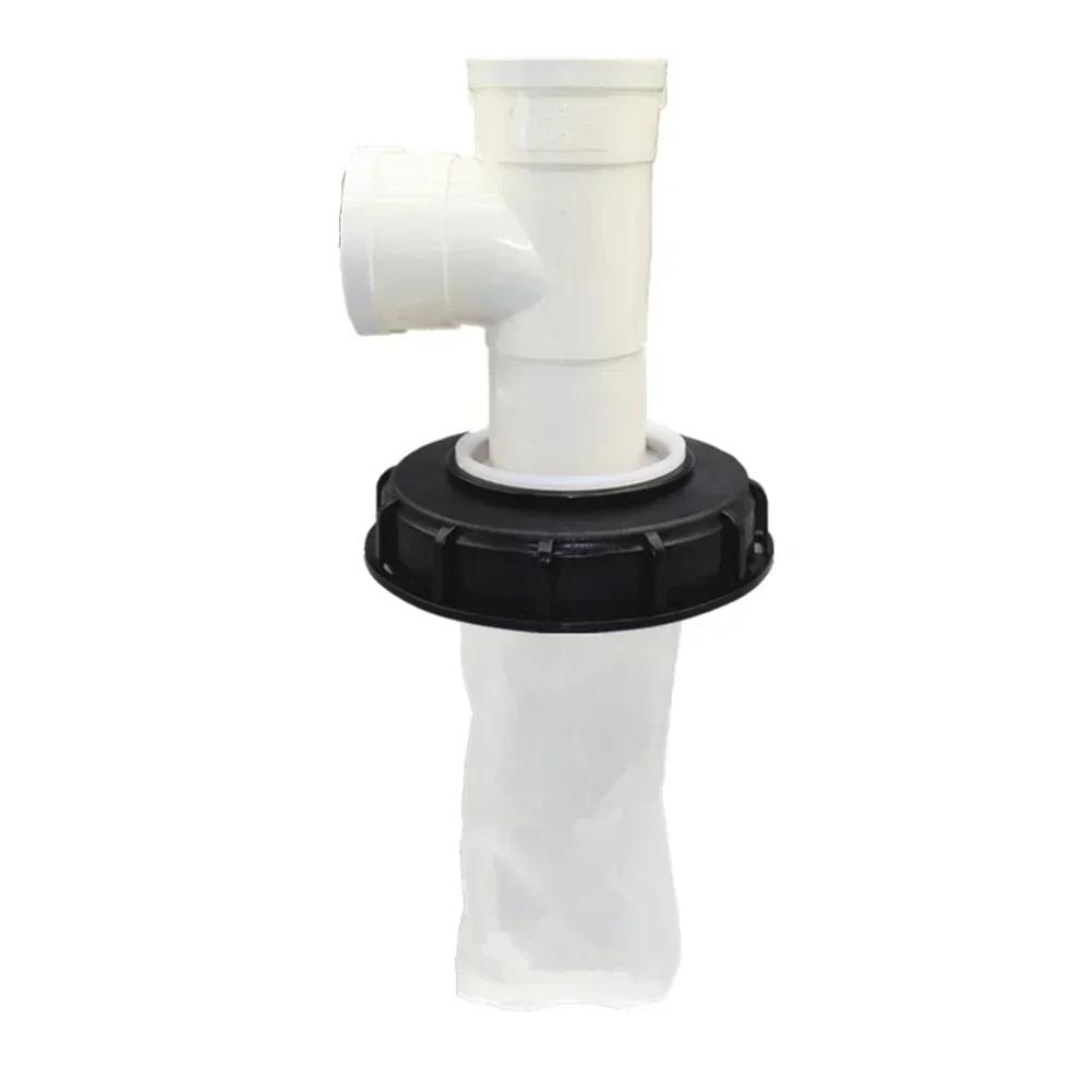1PCS IBC Ton Pail Accessories Ton Pail Plastic With Filter Ton Pail Cover DN150 DN225 Black DN150-165MM,Red DN225-245MM