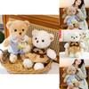 Bear Plush Toy With Cute Dress For Kids Gift And Nap Pillow