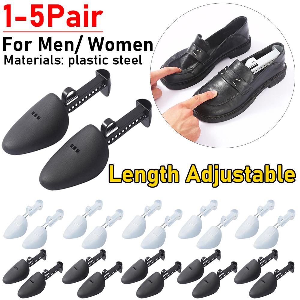 1-5PairPlastic Shoe Stretcher for Women Men Unisex Fashion Leather Shoes Adjustable Portable Shoe Tree Shaper Stretcher Holder