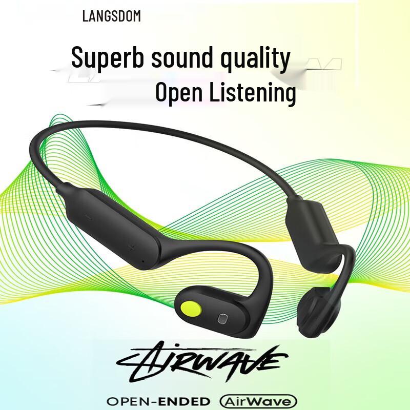 

Lanston AirWave Wireless Open-Ear Headphones with 32GB Memory