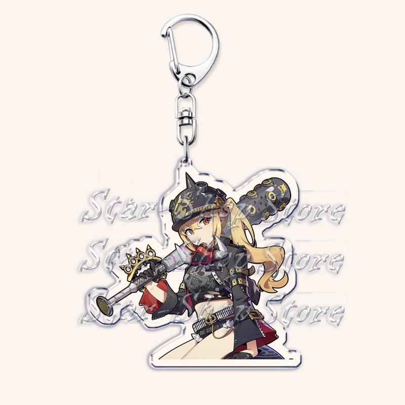 Hot Zenless Zone Zero Keychains for Womens Accessories Bag Ellen Joe Bangboo Miyabi ZZZ Anby Jane Doe Nicole Keyrings Fans Gifts