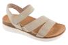 Erhöhter Komfort, Beige Sandalen für Damen