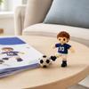 Beaded Football Player DIY Kit, 3D Tiny Beaded Figure Craft Kit, Cute Mini Soccer Player Bead Craft Set for Beginners Teens Adults