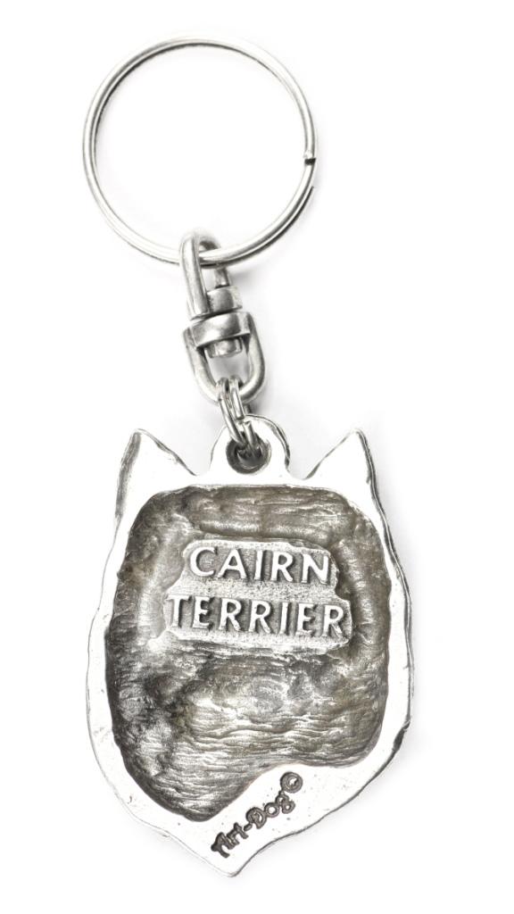 Cairn Terrier Ii - Posrebrzany Brelok Z Psem, Ozdoba Torebki, Zawieszka Do Plecaka Marki Art-Dog