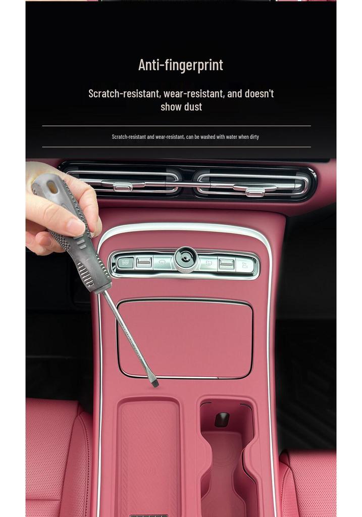 Silicone Protective Mat for 26 Hongqi H5 Models: Door Handle Grip, Slot Storage, & Window Lift Panel
