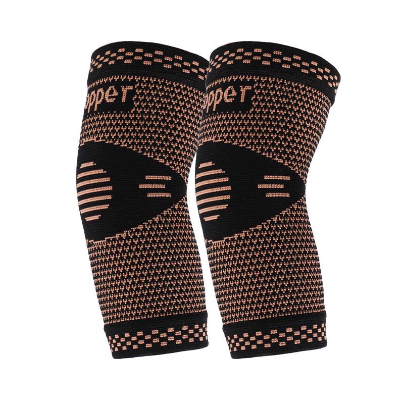 Custom Logo Compression Arm Support Elbow Protection Sleeve Soft Knitted Arm Support Elbow Bandage for Outdoor Practice S медный