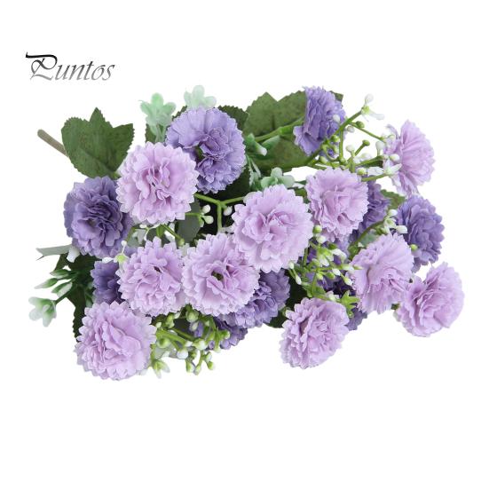 

Искусственная гвоздика 20 головок, реалистичные искусственные шелковые цветы, свадебная вечеринка, домашний офис, центральный элемент стола, искусственные цветочные растения, украшение ветки фиолетовый