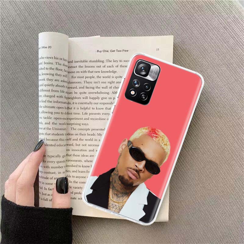 Chris Brown Amerikanischer Rapper Handyhülle Für Redmi Note 13 12 Pro Plus 14 15 Pro 5G 11 11T 11E 11S 10 Pro 10S 9 9S Hülle Handy Klar