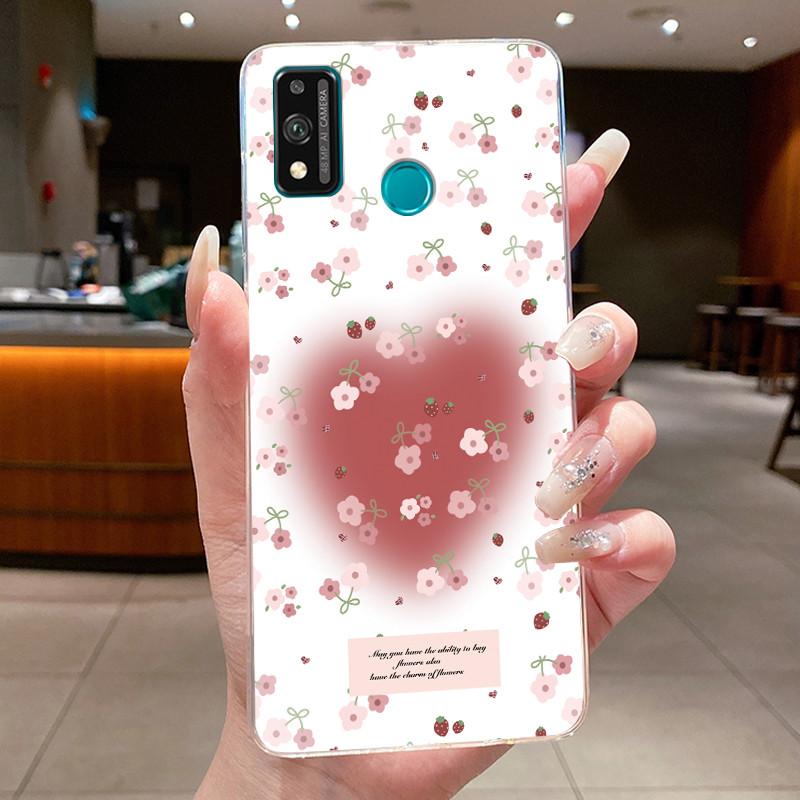 For Honor 9X Lite JSN-L21 JSN-L22 JSN-L23 Case Clear Fashion Butterfly Flowers Soft TPU Silicon Cover Honor 9XLite Phone Casing