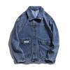 Men's Spring and Autumn New American High Street Denim Jacket Men's Fashion Ruffian Cargo Jacket Casual Men
