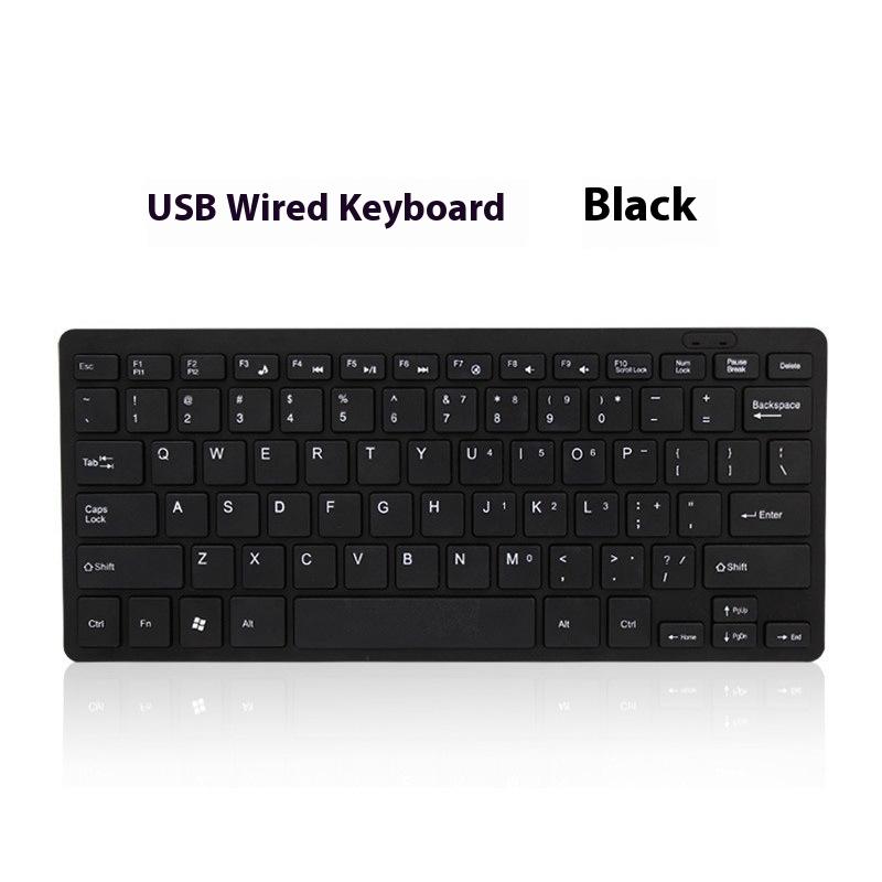Acrylic Ultra-thin USB Office Desktop Computer Notebook External Keyboard 10 Inches 78 Keys