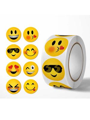 Amazon grenzüberschreitende Rollenverpackung kreatives lustiges Ausdrucksdesign Aufkleber Belohnungsaufkleber Partydekorationsetiketten