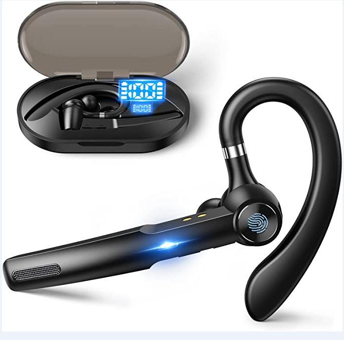 G1 Business Single-ear Bluetooth Headset, Wireless Ear-hanging Headset, Long Standby, Suitable for Meeting Express Takeaway