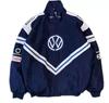 Embroidered Racing Suit F1 Kurtka Motocyklowa: Retro Styl Europejski i Amerykański, Bawełniany Płaszcz z Długim Rękawem