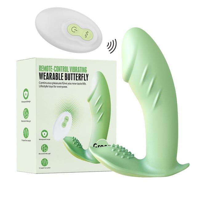 Mutandine per vibratori con vibratore a controllo remoto per donne Stimolatore del clitoride Macchina per adulti del sesso Masturbatore femminile Giocattolo della vagina
