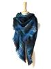 Autumn and winter new colorful plaid square scarf plaid scarf men's and women's imitation cashmere plaid scarf shawl
