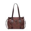 2025 New Retro British Style Commuter Handbag Fashionable High-end Texture Niche Design Underarm Bag Tote Bag