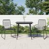 VidaXL 3-Piece Garden Dining Set, Outdoor Furniture Set with Table and Chair, Patio Terrace Furniture, 3060267
