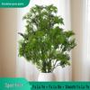 Realistic Fortune Tree Leaf Bunch - Artificial Green Plant Decoration for Indoor Landscaping and Photography Props