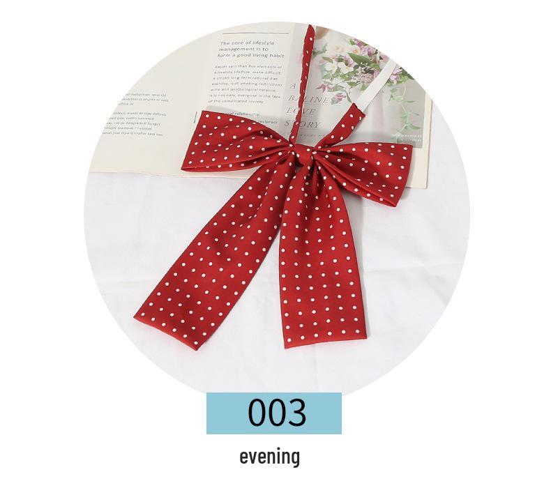 Галстук-бабочка в горошек JK с плоским концом: Модный campus-бант-узел для женщин