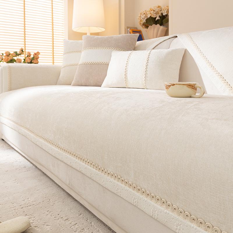 Light Luxury High-End Sofa Cushion Universal In All Seasons  New Seat Cushion Non-Slip Chenille Sofa Cover Cross-Border
