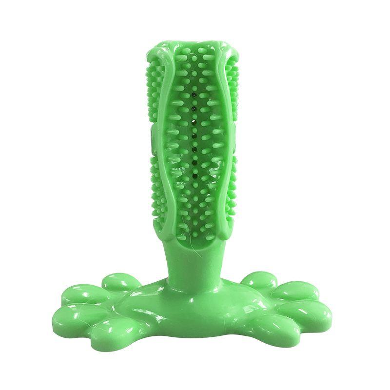 

Dog Toy Molar Rod Toothbrush Anti-Halitosis Brushing Bite-Resistant Molar Tooth Cleaning Handy Gadget Corgi Pet Supplies Puppy Green Brushing Toy Single