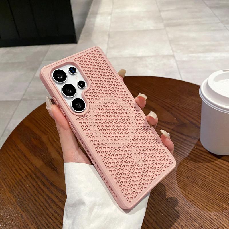 Wireless Charging Magnetic Heat Dissipation Breathable Cooling Honeycomb Case for Samsung Galaxy S26Ultra S26 S26Plus S25 Ultra S24Ultra S23FE Cover