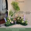 Artificial Green Plant Floral Arrangements for Indoor Decor in Hotels and Shops