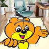 Bamse Pattern Rug, Indoor/Outdoor Mat, for Picnic, Gameroom, Bedroom, Office, Living Room, Home Decor Carpet, Birthday Gift