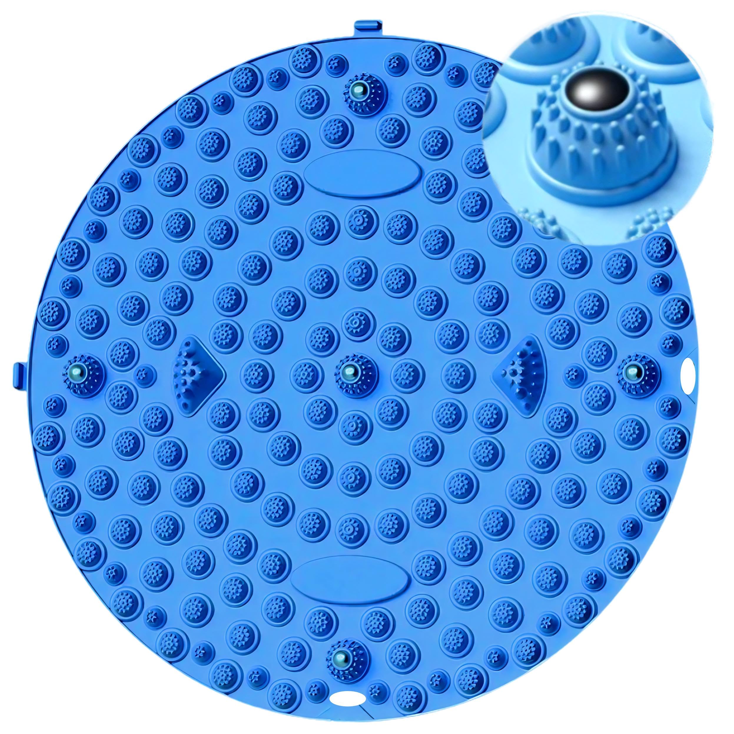 

Rita Shokai Foot Reflexology Foot Massage Foot Yoga Walkstone Reflexology Lightweight Mat, Mat, Mat, Mat, Round, (55cm, Blue)