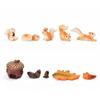 Cute Squirrel Pinecone House Maple Leaf Micro Landscape Garden Decoration Resin Craft Ornaments Livingroom Desk Decoration