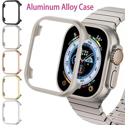 Custodia in Lega di Alluminio per Apple Watch Ultra 2 49mm 11 10 9 8 7 6 5 4 SE Guscio Telaio Protettivo iWatch 46mm 45mm 41mm 44mm 42/40mm