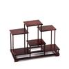 Rosenholz Sammlerschrank: Chinesischer Multi-Schatzschrank für Teekannen, Bonsais & Ornamente mit Zapfenverbindung Massivholzstruktur.